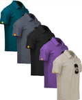 Pack of 5 polo tshirt ( Black,Grey,White,Blue &amp; Duckblue )